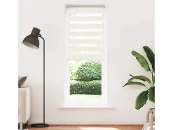 Ropa De Casa-Tejido para estor cebra jaspeado ancho 65,9 cm poliéster Beige