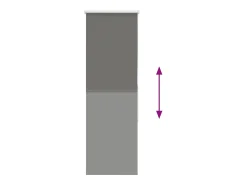 Tejido para estor enrollable opaco ancho 35,7 cm poliéster Gris Online