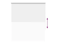 Tejido para estor enrollable opaco ancho 116,6 cm poliéster Blanco Discount