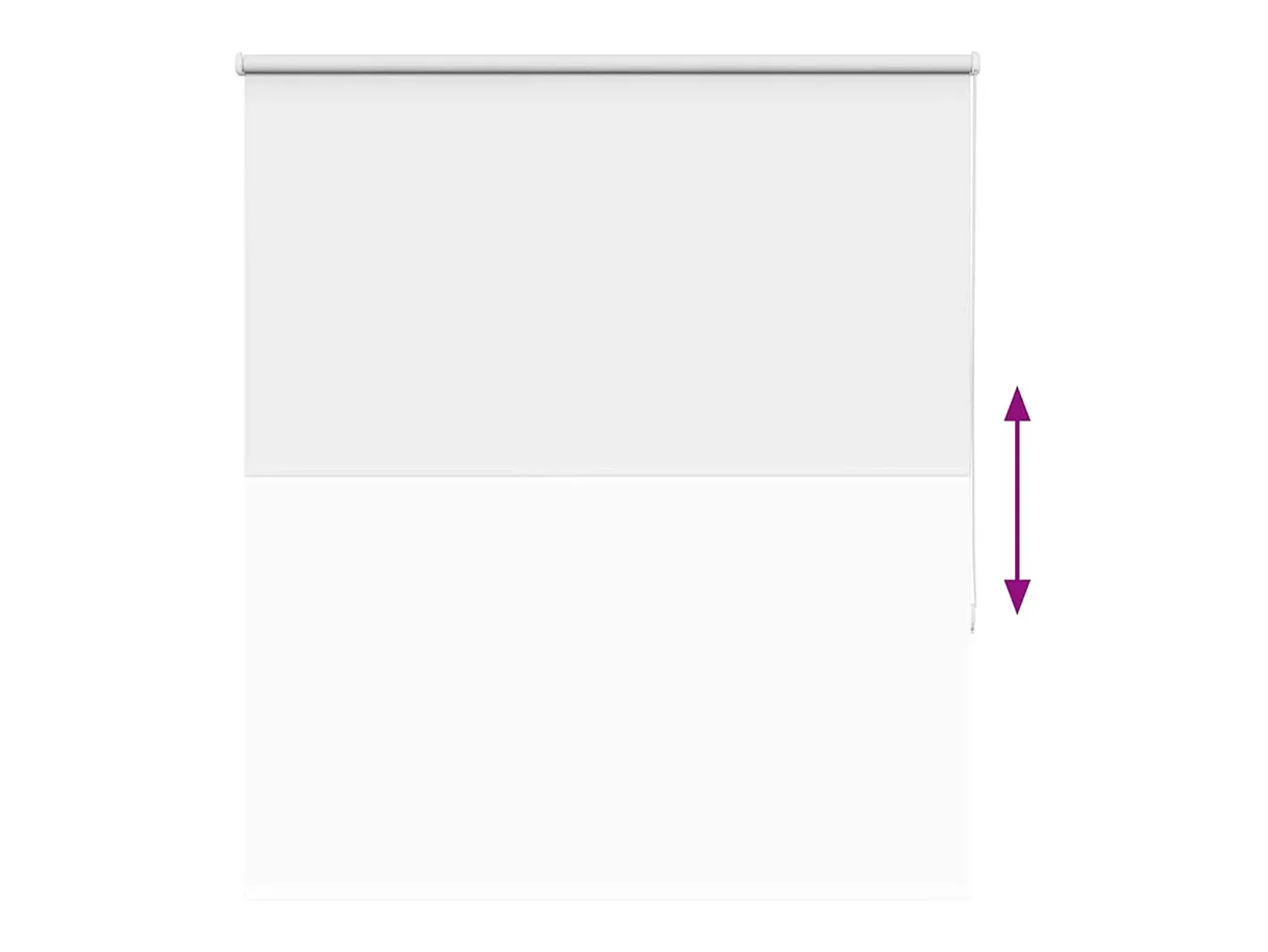 Tejido para estor enrollable opaco ancho 116,6 cm poliéster Blanco Discount