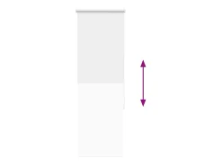 Ropa De Casa-Tejido para estor enrollable opaco ancho 35,7 cm poliéster Blanco