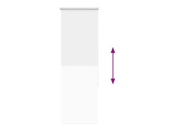 Sale Tejido para estor enrollable opaco ancho 35,7 cm poliéster Blanco