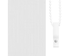 Tejido para estor enrollable opaco ancho 141,6 cm poliéster Blanco