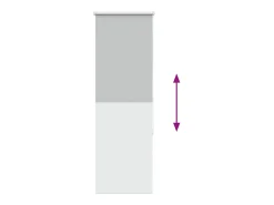 Tejido para estor enrollable opaco ancho 45,7 cm poliéster Gris Outlet