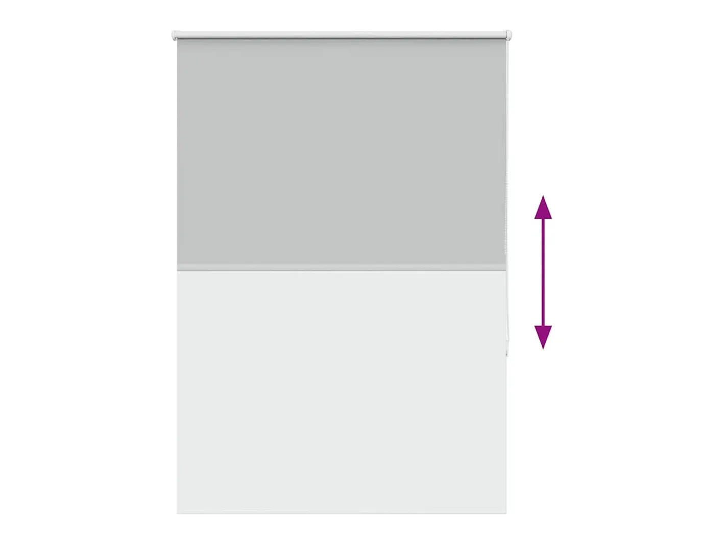 Tejido para estor enrollable opaco ancho 85,7 cm poliéster Gris Online