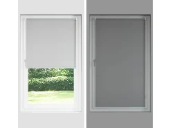 Tejido para estor enrollable opaco ancho 70,7 cm poliéster Gris New