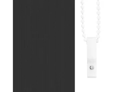 Tejido para estor enrollable opaco ancho 55,7 cm poliéster Negro Best