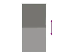 Ropa De Casa-Tejido para estor enrollable opaco ancho 65,7 cm poliéster Gris