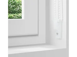 Tejido para estor enrollable opaco ancho 80,7 cm poliéster Blanco Hot
