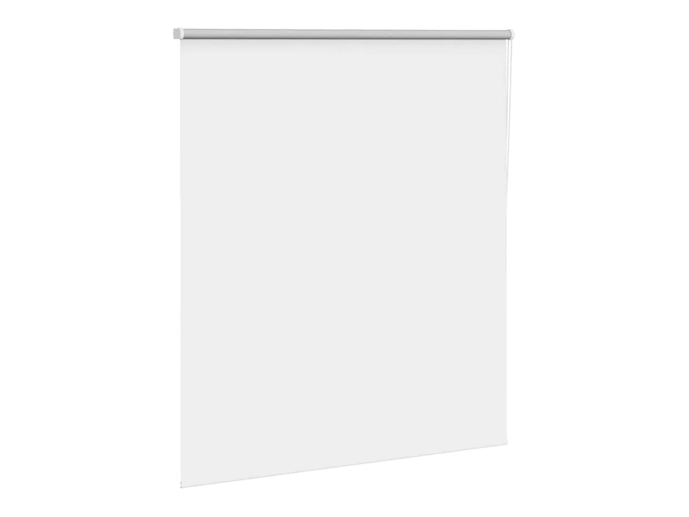 Tejido para estor enrollable opaco ancho 136,6 cm poliéster Blanco Best