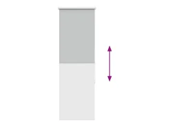 Ropa De Casa-Tejido para estor enrollable opaco ancho 40,7 cm poliéster Gris