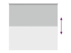 Ropa De Casa-Tejido para estor enrollable opaco ancho 156,6 cm poliéster Gris