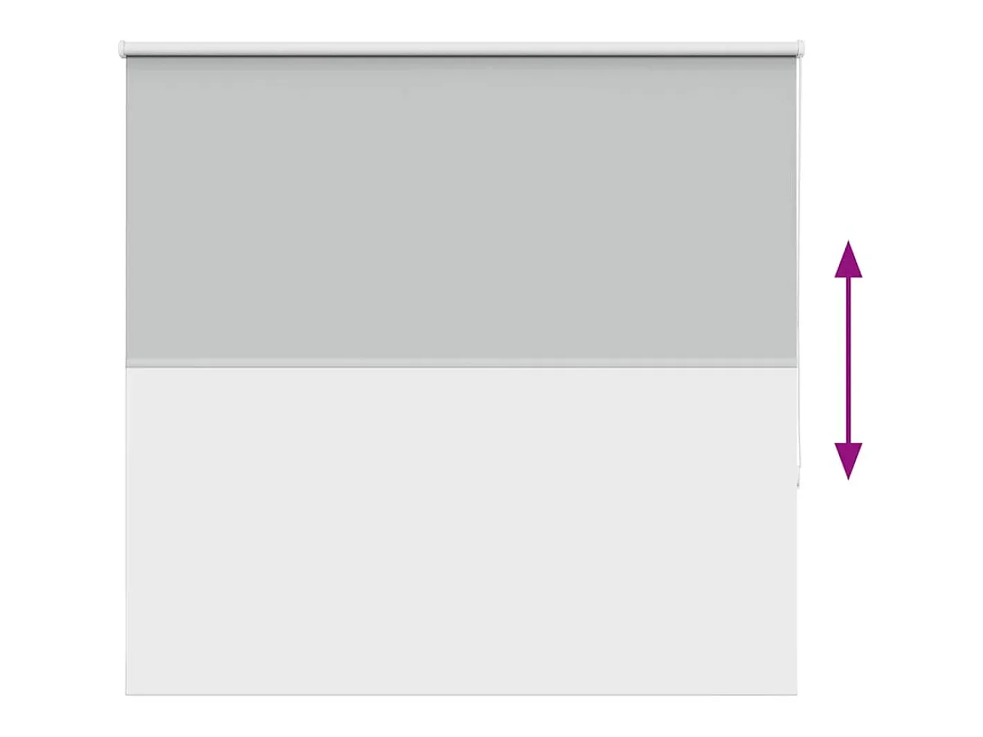 Ropa De Casa-Tejido para estor enrollable opaco ancho 156,6 cm poliéster Gris