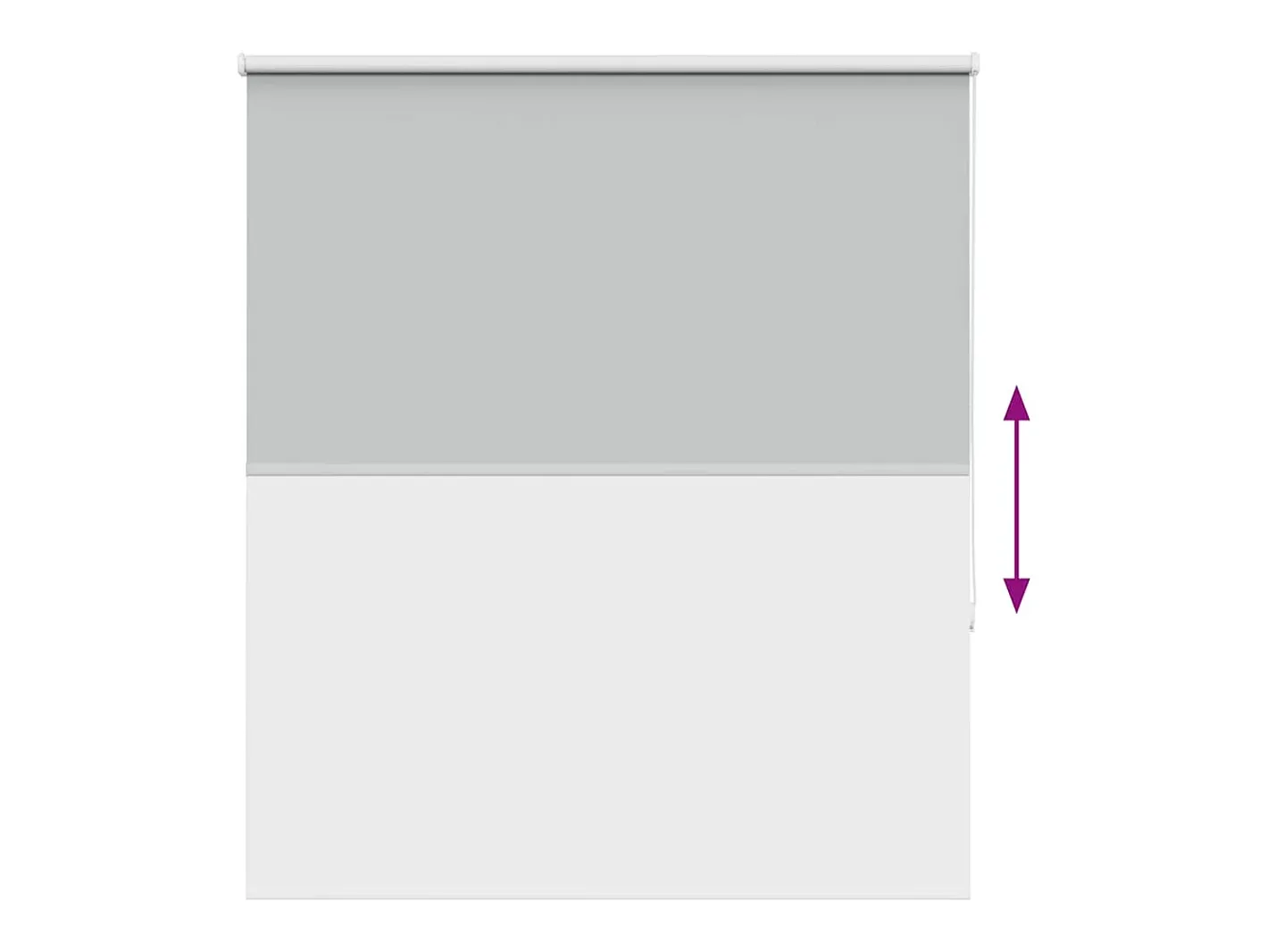 Ropa De Casa-Tejido para estor enrollable opaco ancho 121,6 cm poliéster Gris