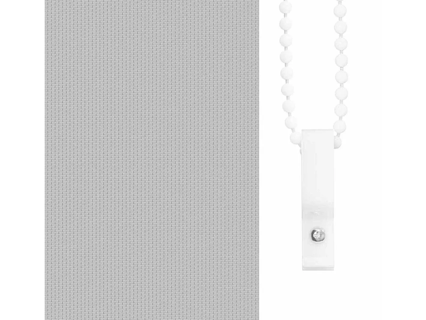 Tejido para estor enrollable opaco ancho 80,7 cm poliéster Gris Clearance