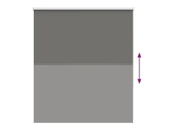 Ropa De Casa-Tejido para estor enrollable opaco ancho 121,6 cm poliéster Gris