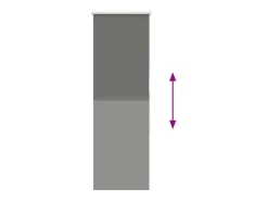 Ropa De Casa-Tejido para estor enrollable opaco ancho 45,7 cm poliéster Gris