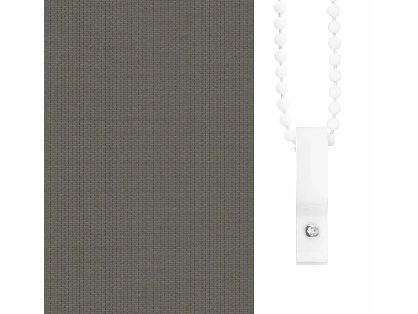 New Tejido para estor enrollable opaco ancho 55,7 cm poliéster Gris
