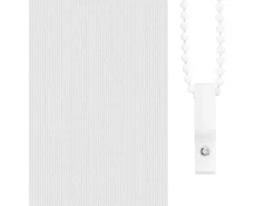 Tejido para estor enrollable opaco ancho 75,7 cm poliéster Blanco Clearance