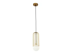 Hot Maytoni Telford Lámpara Colgante de Techo Cage Oro, 1 Luz, G9 Dorado