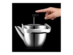 Bodum Presentación Y Servicio-Tetera Columbia de Vidrio 1,5 L - Diseño Elegante y Resistente al Calor Gris