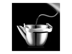 Bodum Presentación Y Servicio-Tetera Columbia de Vidrio 1,5 L - Diseño Elegante y Resistente al Calor Gris