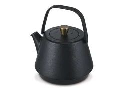 Outlet Tetera de Hierro Fundido Saga 1.2L Inducción Beka - Diseño Japonés Negro con Filtro de Té Incluido