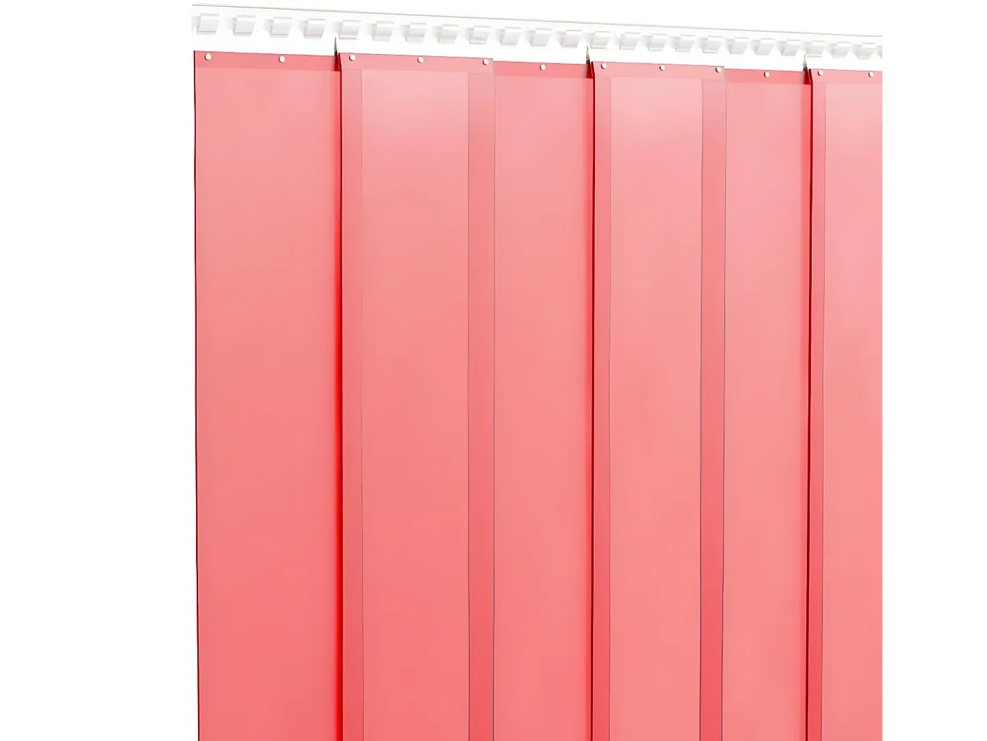 Clearance Tira de cortina para puertas PVC 300x2,6 mm 25 m ES116141 Rojo