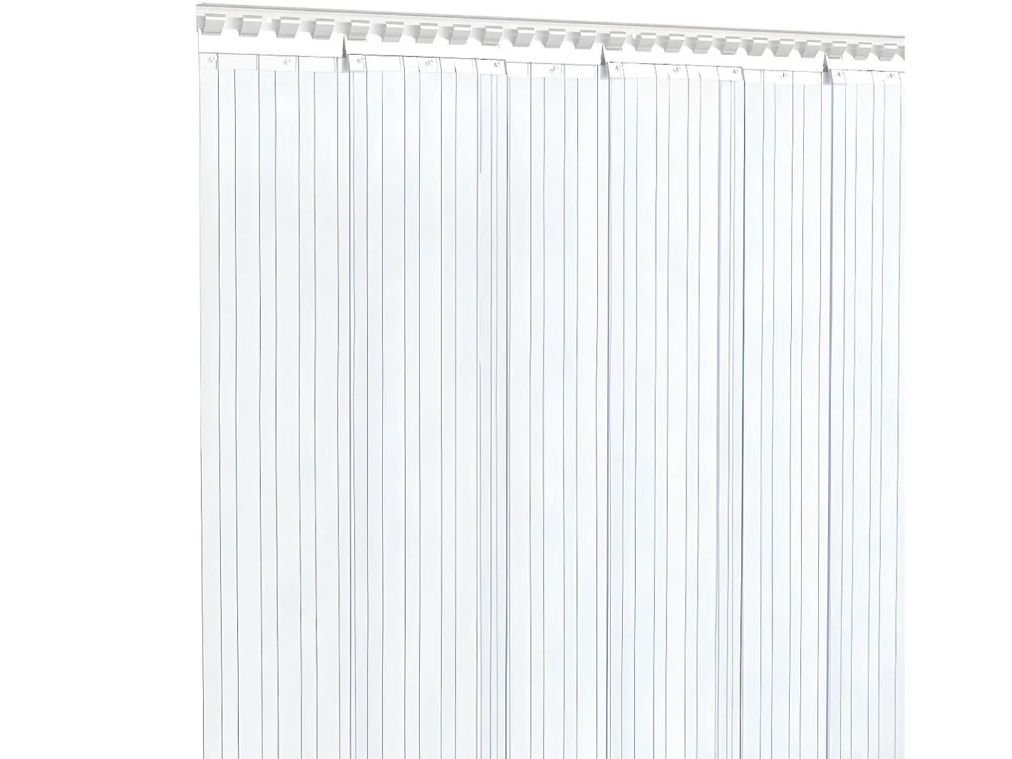 Ropa De Casa-Tira de cortina para puertas PVC 200x1,6 mm 50 m ES227919 Transparente