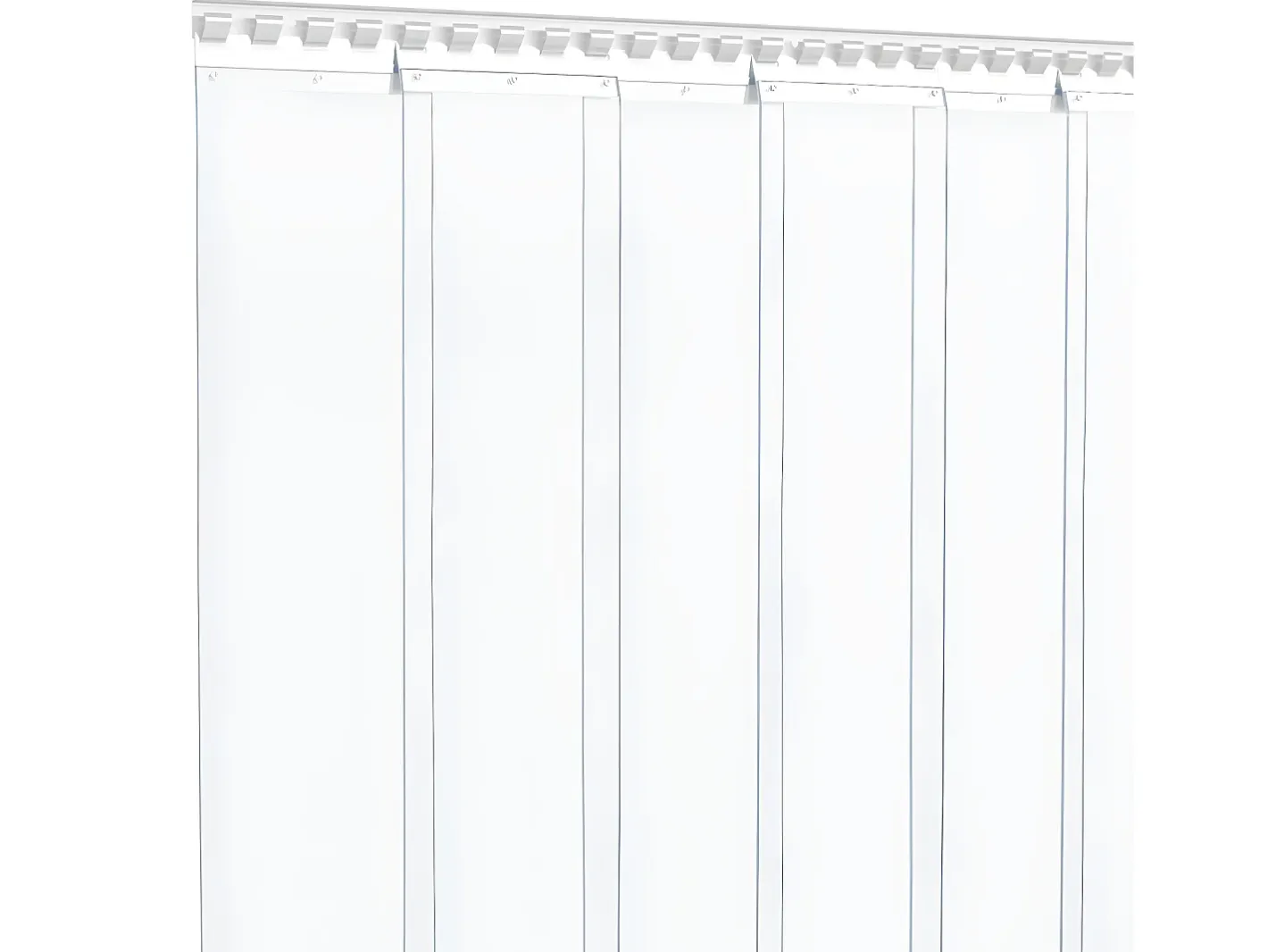 Best Tira de cortina para puertas PVC 300x2,6 mm 10 m ES572441 Transparente