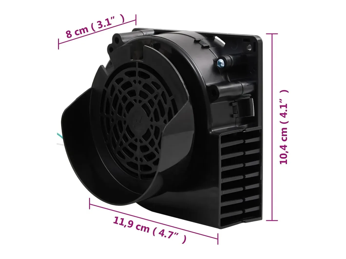 Online vidaxl Tira de luces con 90 LED y ventilador 900 cm Negro