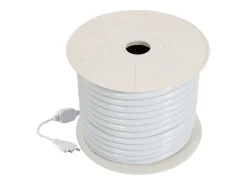 Sale Ledkia Tira LED Neón Regulable 220V BOBINA 50m Naranja Circular 360 9W/m Corte 100cm IP67 Naranja Blanco