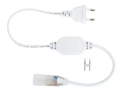 Ledkia Iluminación Exterior-Tira LED Neón Regulable 220V Verde Circular 360 9W/m Corte 100cm IP67 a Medida 15 m Blanco