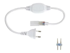Best Ledkia Tira LED Neón Regulable 220V Azul Circular 360 9W/m Corte 100cm IP67 a Medida 2 m Blanco