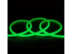 Ledkia Iluminación Exterior-Tira LED Neón Regulable 220V Circular SFLEX14 8W/m Corte 100cm IP65 a Medida Verde 25 m Blanco