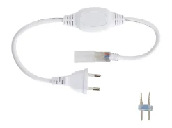 Clearance Ledkia Tira LED Neón Regulable 220V Cálido Circular 360 9W/m Corte 100cm IP67 a Medida 4 m Blanco