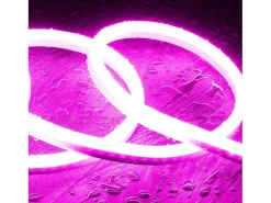 Ledkia Tira LED Neón Regulable 220V SFLEX8 8W/m Corte 100cm IP65 a Medida Rosa 10 m Blanco New