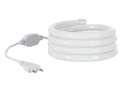 Ledkia Tira LED Neón Regulable 220V Rojo Circular 360 9W/m Corte 100cm IP67 a Medida 4 m Blanco Outlet