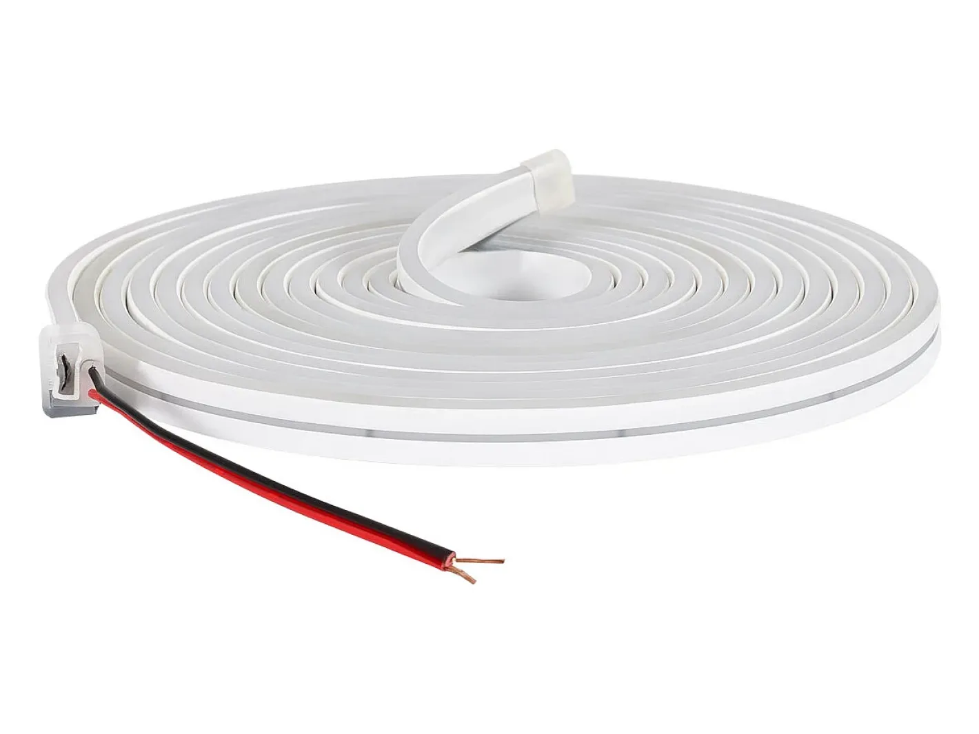 Clearance Ledkia Tira LED Neón 24V 9.5W/m Corte 5cm IP65 NFLEX6 a Medida Cálido 50 m Blanco