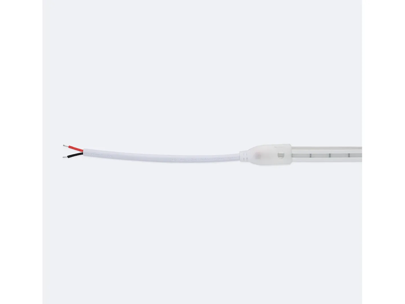 Clearance Ledkia Tira LED Neón 24V 8W/m FreeCut IP65 NFLEX6 a Medida Rojo 10 m Blanco