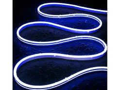 Hot Ledkia Tira LED Neón 24V 8W/m FreeCut IP65 NFLEX6 a Medida Azul 10 m Blanco