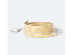 Clearance Ledkia Tira LED Regulable 220V COB Autorrectificada 560 LED/m 14W/m 1250lm/m SILICONE FLEX IC-2P Ancho 10mm Corte 10cm IP65 a Medida 4000K Neutro 2 m Blanco