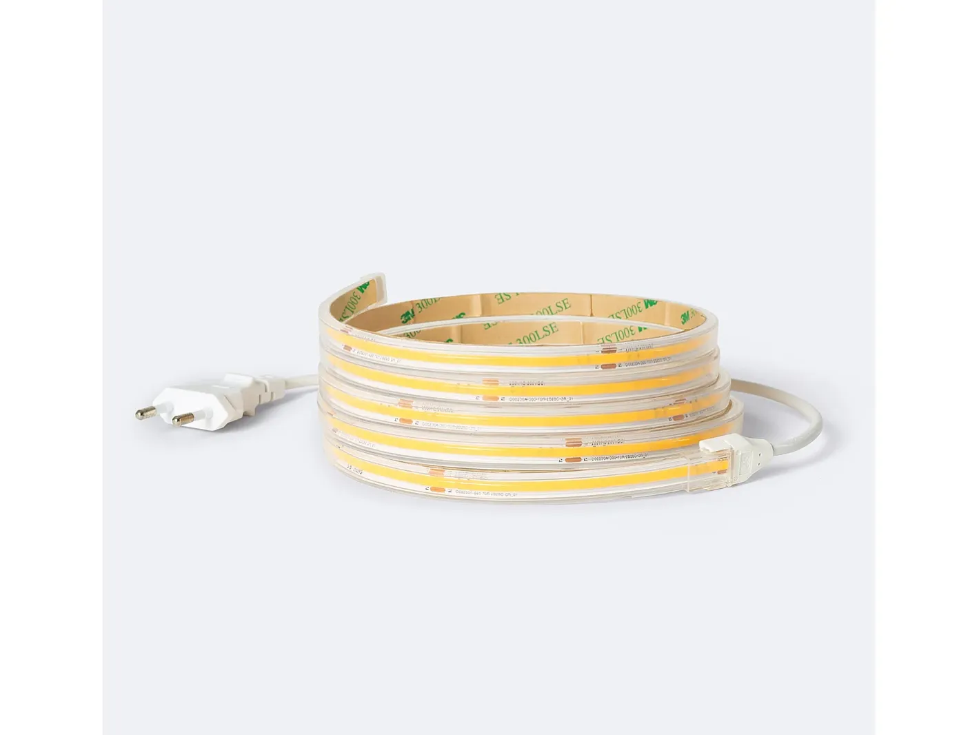 Clearance Ledkia Tira LED Regulable 220V COB Autorrectificada 560 LED/m 14W/m 1250lm/m SILICONE FLEX IC-2P Ancho 10mm Corte 10cm IP65 a Medida 4000K Neutro 2 m Blanco