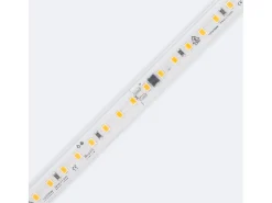 Ledkia Tira LED Regulable 220V SMD Autorectificada 120 LED/m 10W/m 1000lm/m Ancho 12mm Corte 10cm IP65 a Medida 2700K Cálido 25 m Blanco