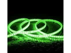 Ledkia Tira LED Regulable 220V SMD 120 LED/m Color 8.5W/m Ancho 12mm Corte 20cm IP65 a Medida Verde 15 m Blanco Clearance