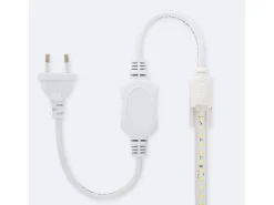 New Ledkia Tira LED Regulable 220V SMD 120 LED/m Color 8.5W/m Ancho 12mm Corte 20cm IP65 a Medida Verde 50 m Blanco