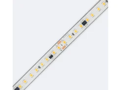 New Ledkia Tira LED Regulable 220V SMD Autorectificada 120 LED/m 14W/m 1680lm/m SILICONE FLEX Ancho 12mm Corte 10cm IP67 a Medida 6000K Frío 1 m Blanco