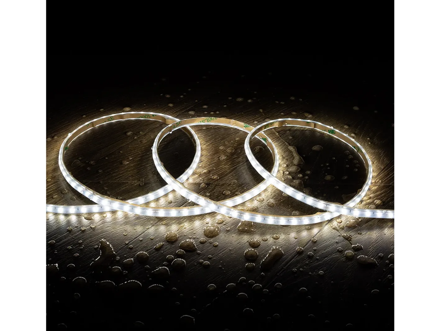 Ledkia Iluminación Exterior-Tira LED Regulable 220V SMD Autorectificada 120 LED/m BOBINA 20m 12W/m 1080lm/m Superestrecha Ancho 6.5mm Corte 10cm IP65 6000K Frío Blanco
