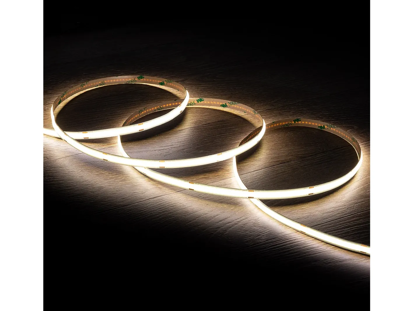 Ledkia Tira LED 24V COB 320 LED/m Bobina 20m 11W/m 1100lm/m Ancho 8mm Corte 10cm IP20 CRI90 4000K Neutro Blanco Discount