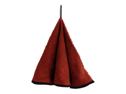 Sale Soleil d'ocre Toalla redonda de algodón EPONGE Ladrillo, por Rojo